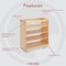 Rev-A-Shelf Maple Wood; Steel, Natural Maple, 11 in W, 25.5 in H, 22.5 in D 448-BC-11C - alternate 5
